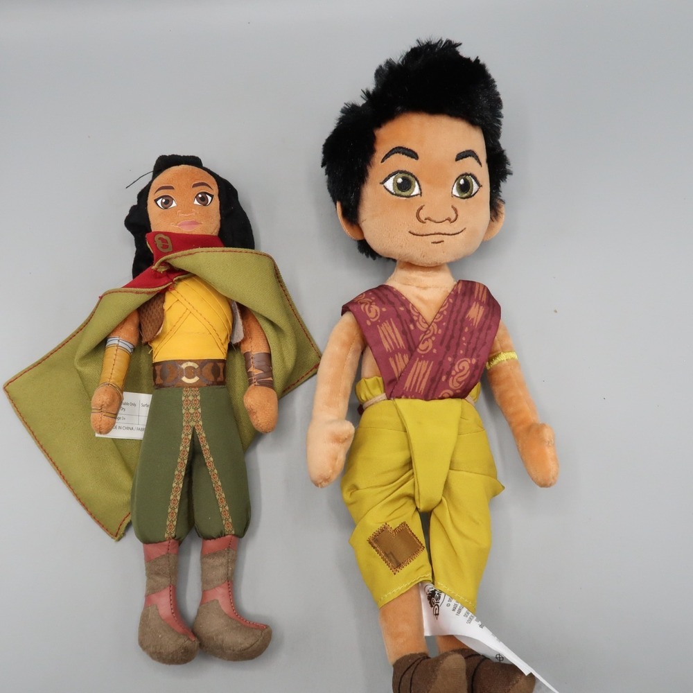Disney Boun and Raya Plush 13" Raya and the Last Dragon Stuffed Doll Plush Lot